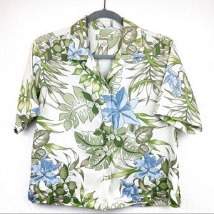 100% Silk Tommy Bahama Button Down Shirt Size S